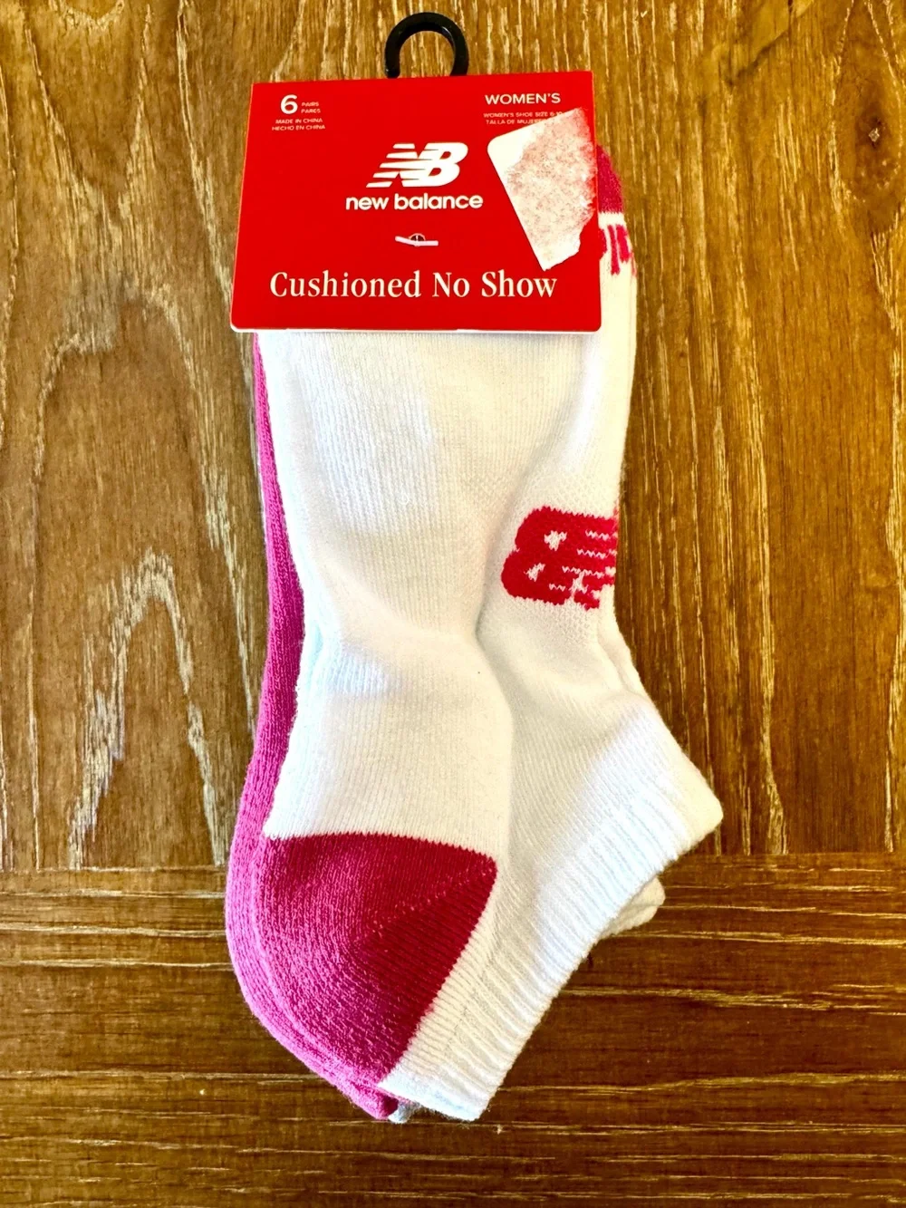 NWT 6-pack New Balance cushioned no show socks